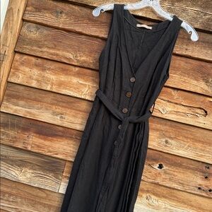 Garage Black Jumpsuit belted